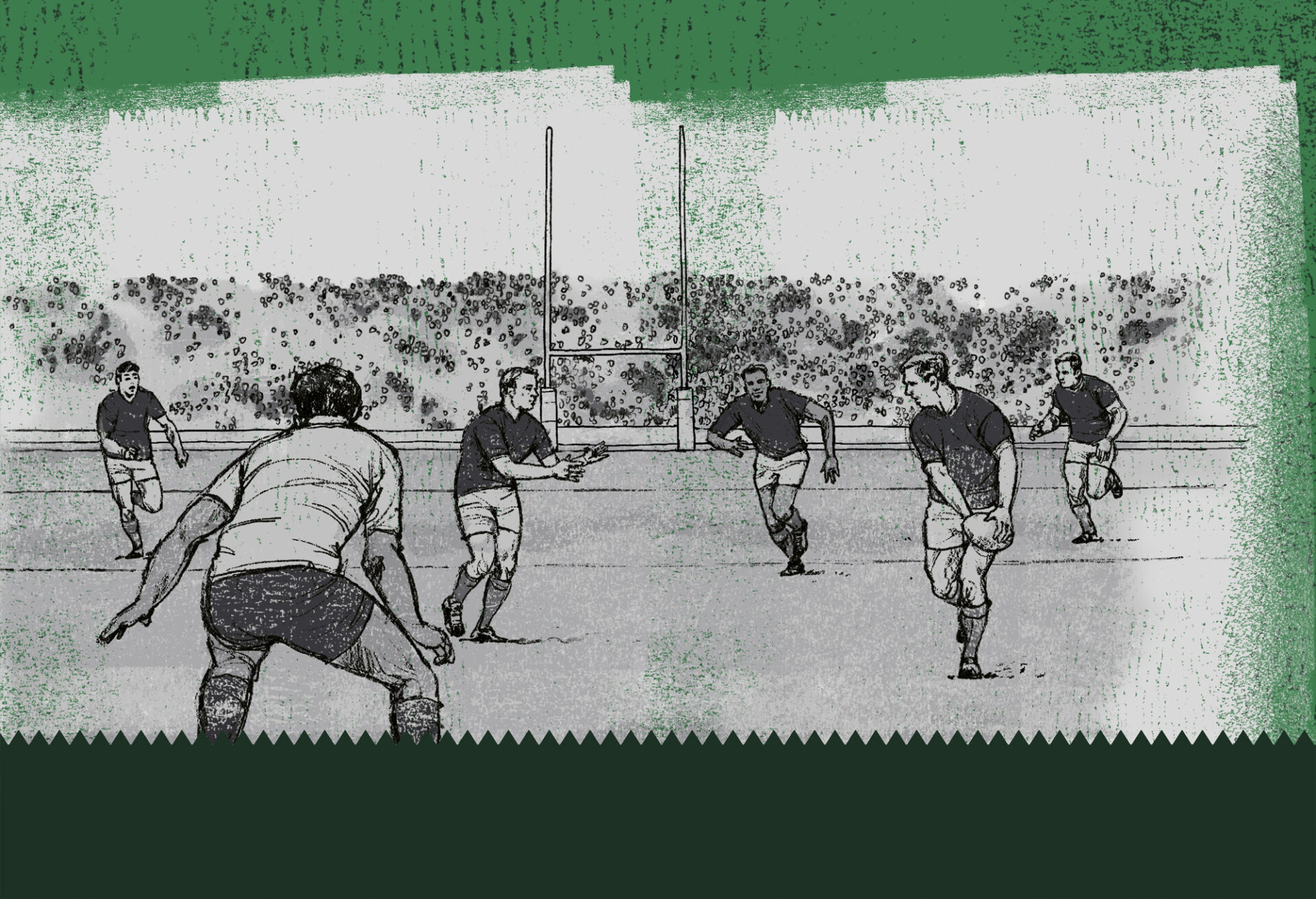 Rugby Union match illustration