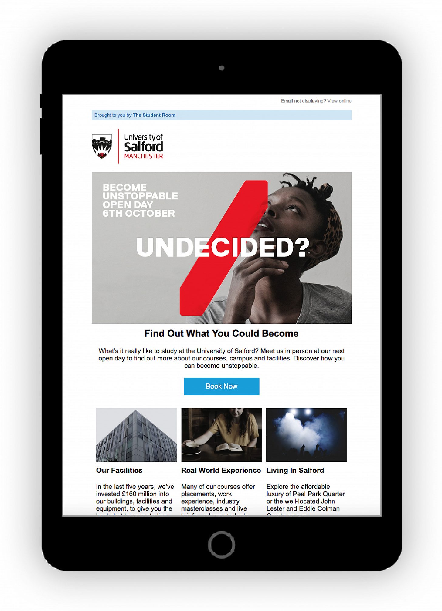 True North University of Salford Brand campaign, digital,…